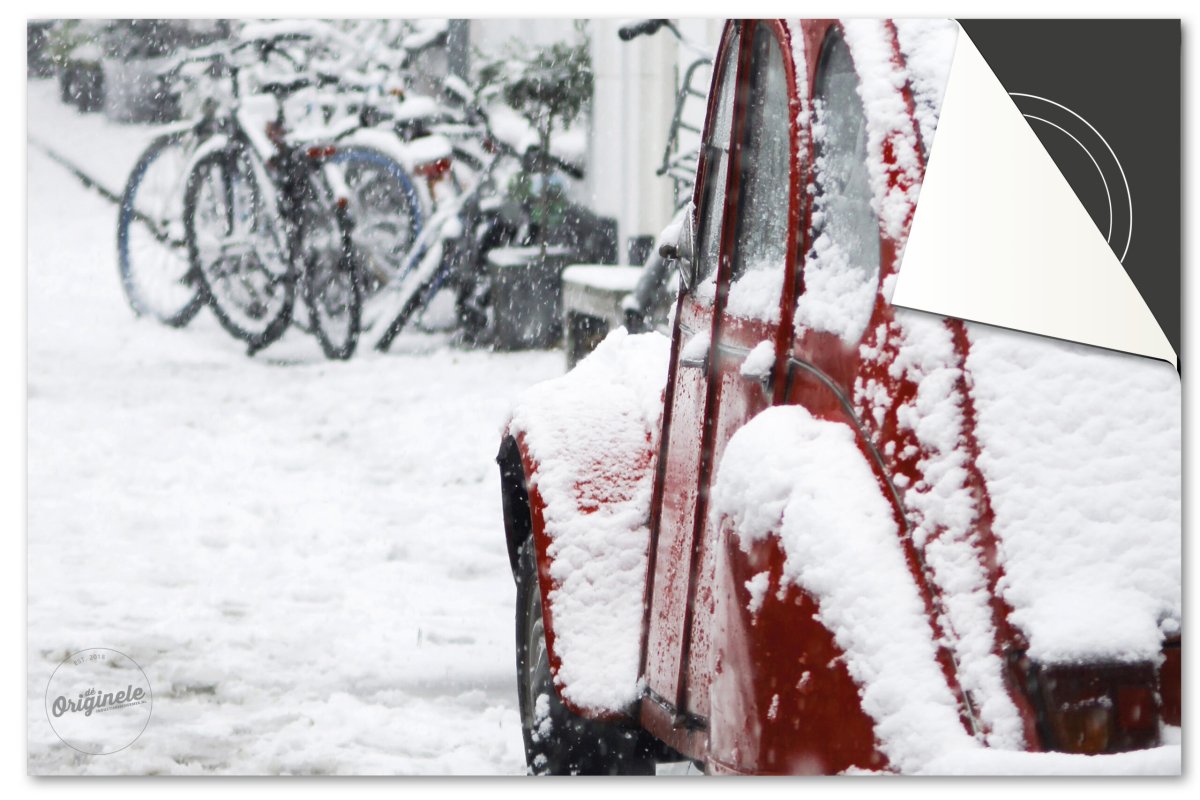 Inductiebeschermer Winter – Sneeuw Lelijke eend - Afbeelding 2