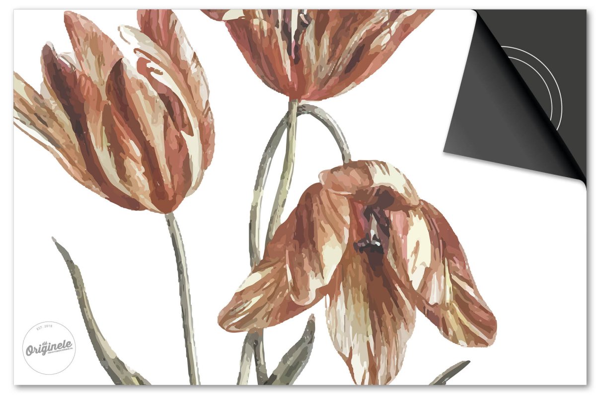 Inductiebeschermer Botanical – Wilde Tulp - Afbeelding 2