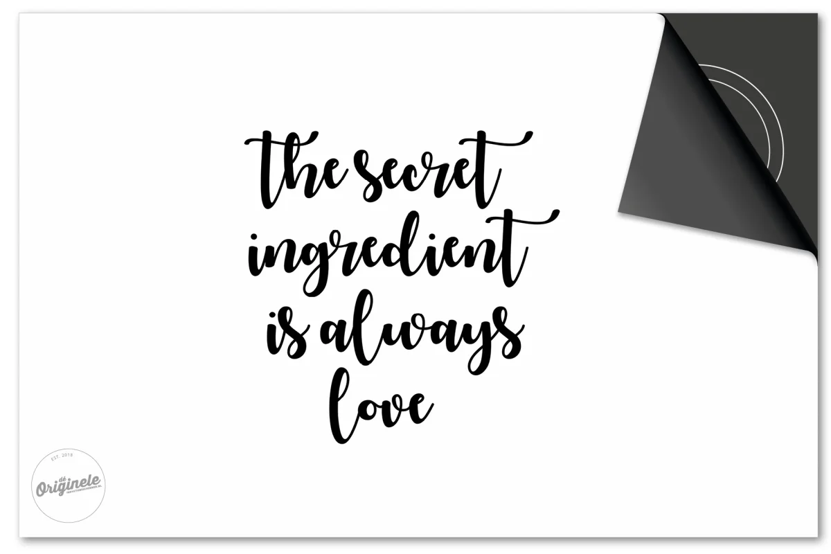 Inductiebeschermer Quotes – The Secret Ingredient is Always Love Wit - Afbeelding 2