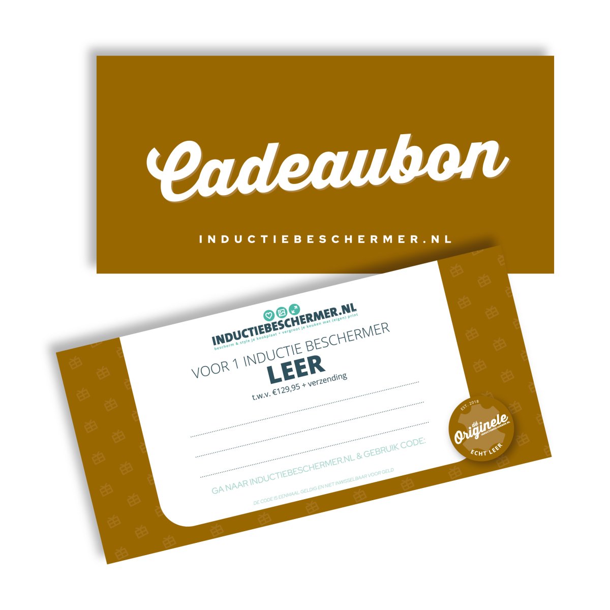 Cadeaubon Leren Inductie Beschermer - Afbeelding 2