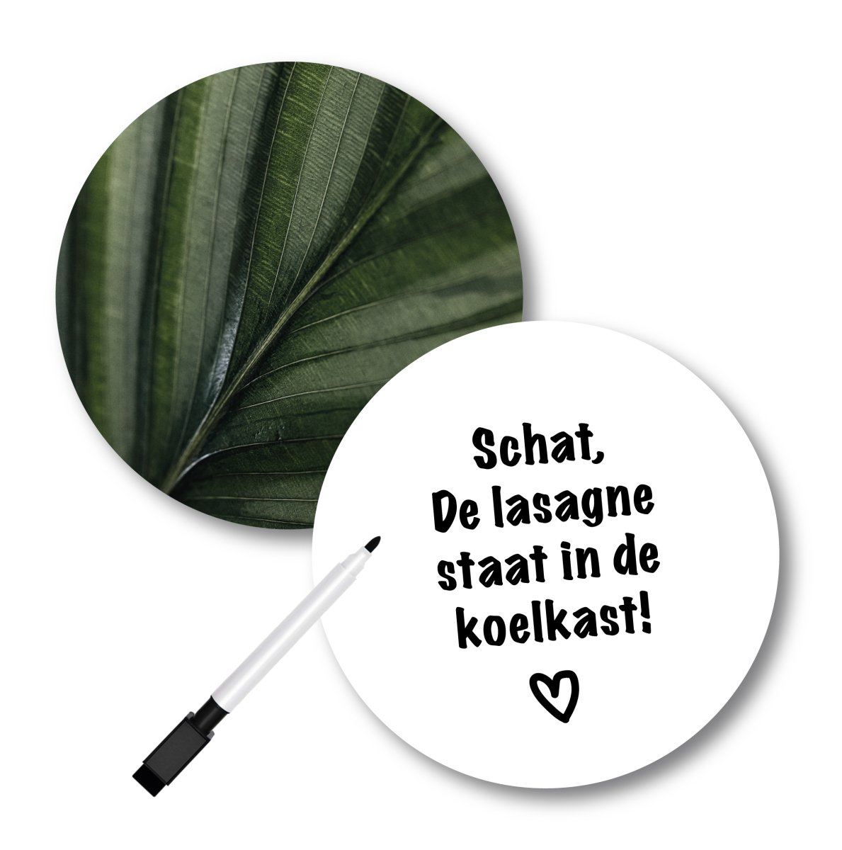 Kletsplaatje Leaf + gratis marker - Afbeelding 2