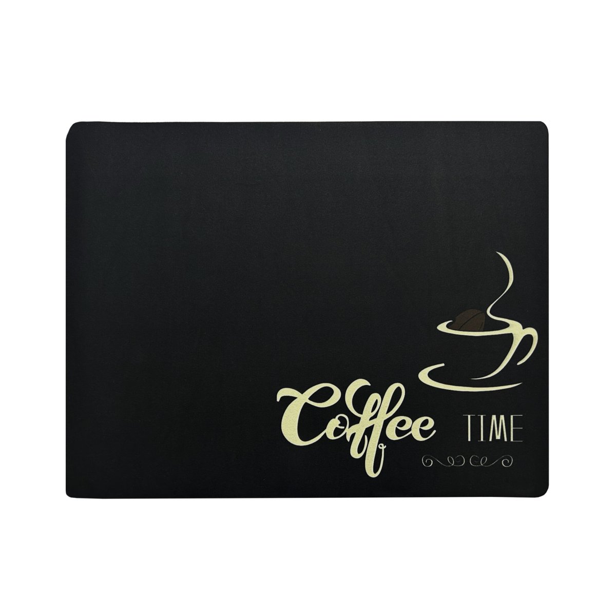 Koffie Corner mat – zwart – ‘Coffee Time’ - Afbeelding 2