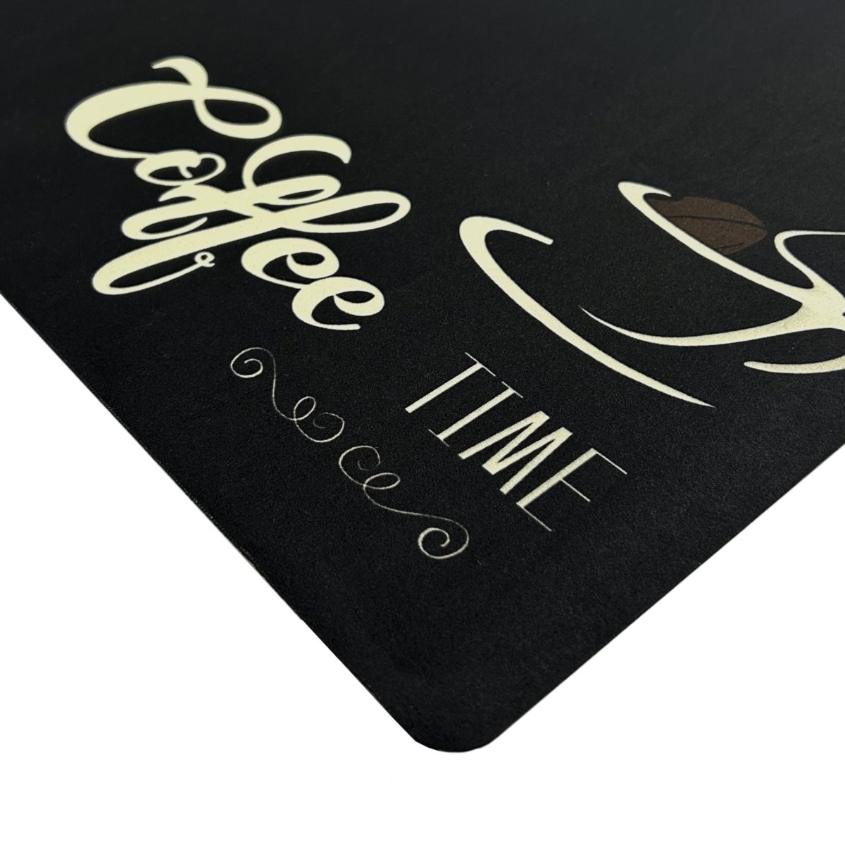 Koffie Corner mat – zwart – ‘Coffee Time’ - Afbeelding 5