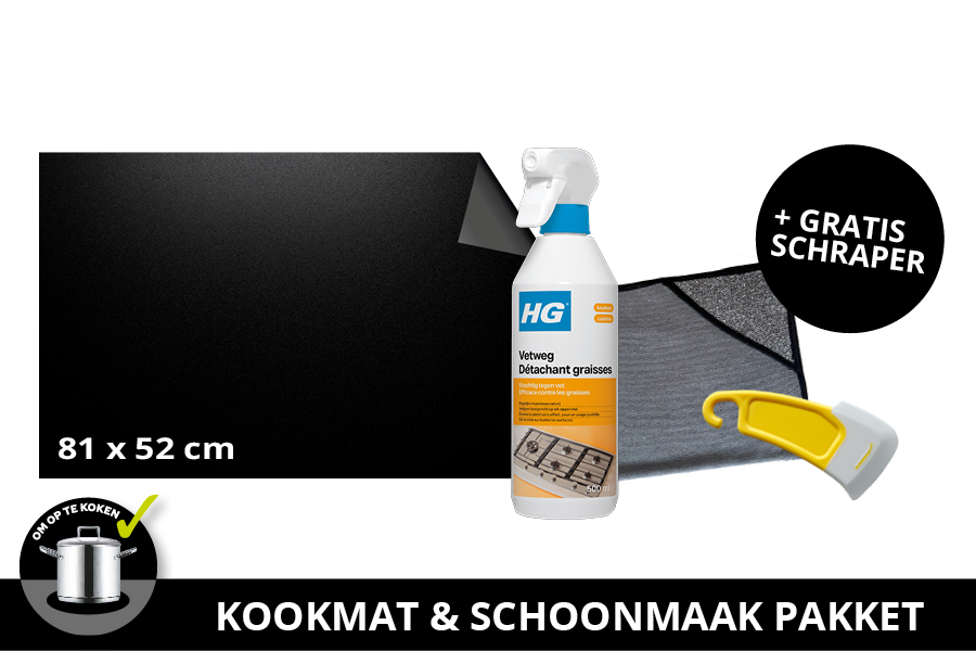 Kookmat -81x52cm- Schoonmaak pakket + gratis schraper - Afbeelding 3