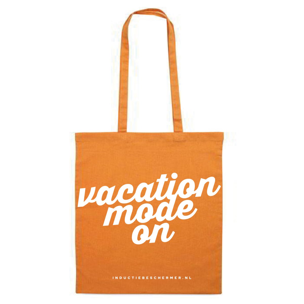 Katoenen tas ‘Vacation Mode’ – Oranje - Afbeelding 4