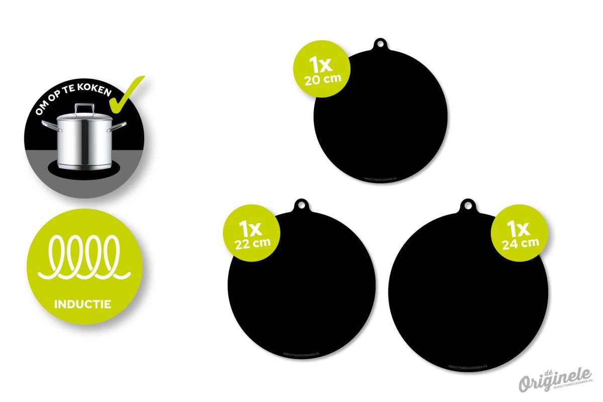 Ronde kookmatjes – om op te koken! 3x diverse afmetingen - Afbeelding 2