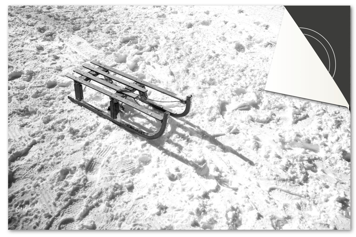 Inductiebeschermer Winter – Slee in sneeuw - Afbeelding 2