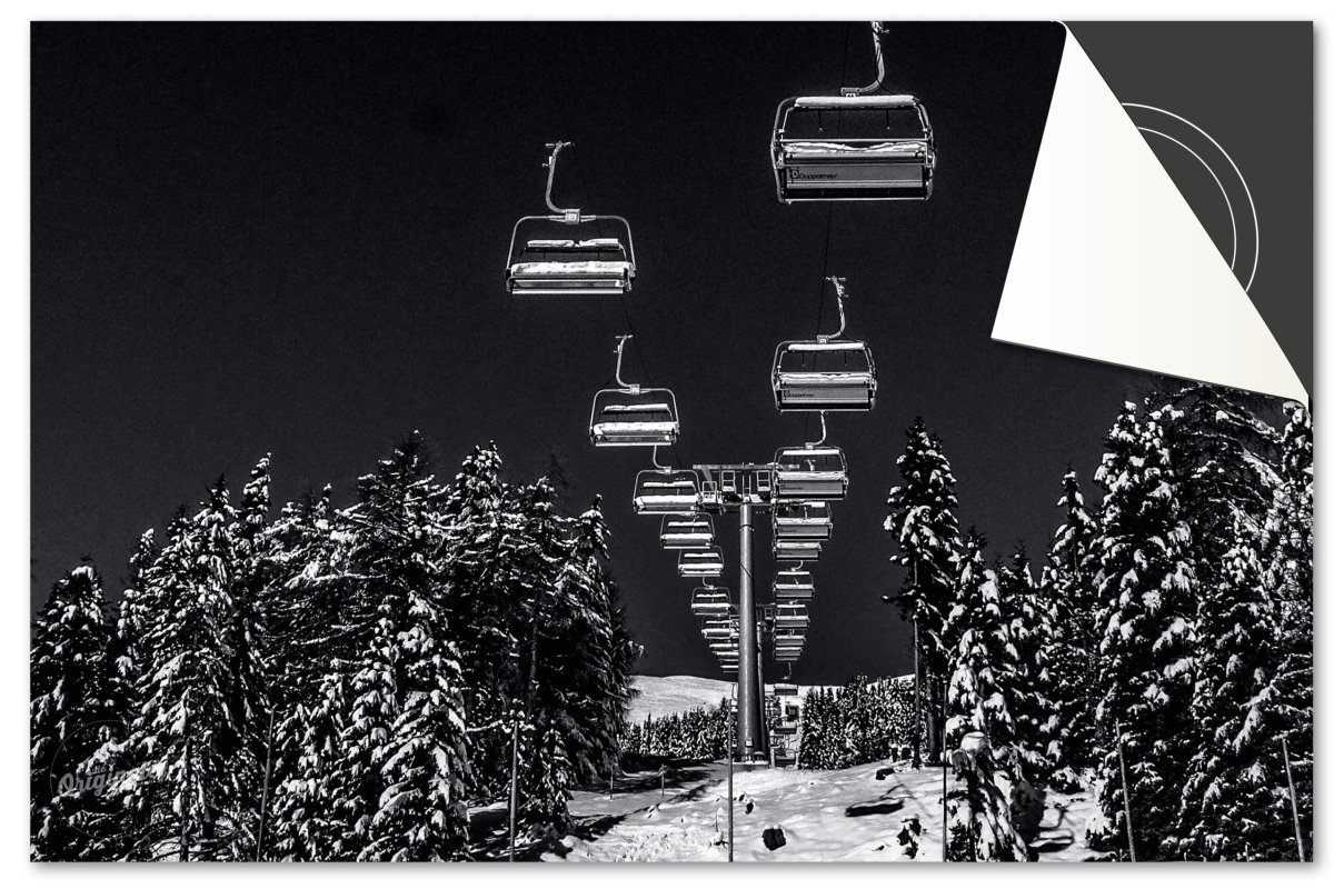 Inductiebeschermer Winter – Skiliften - Afbeelding 2