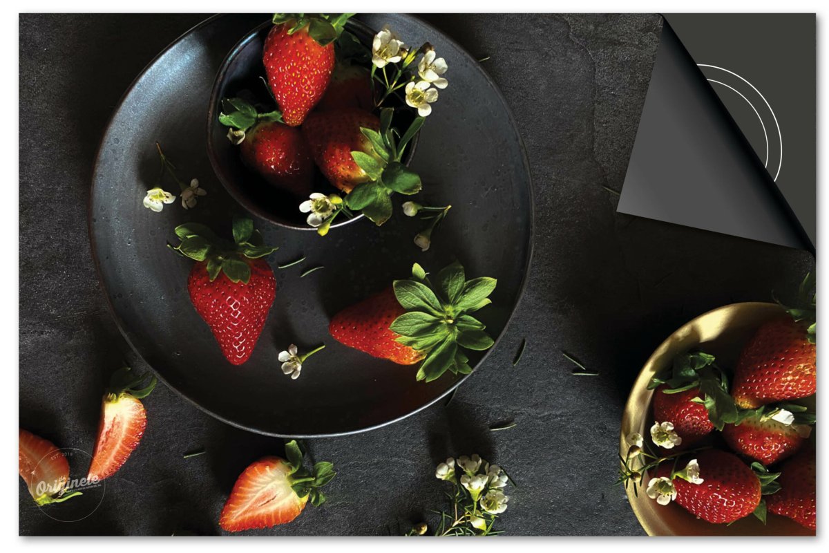 Inductiebeschermer Flatlay – Aardbeien - Afbeelding 2