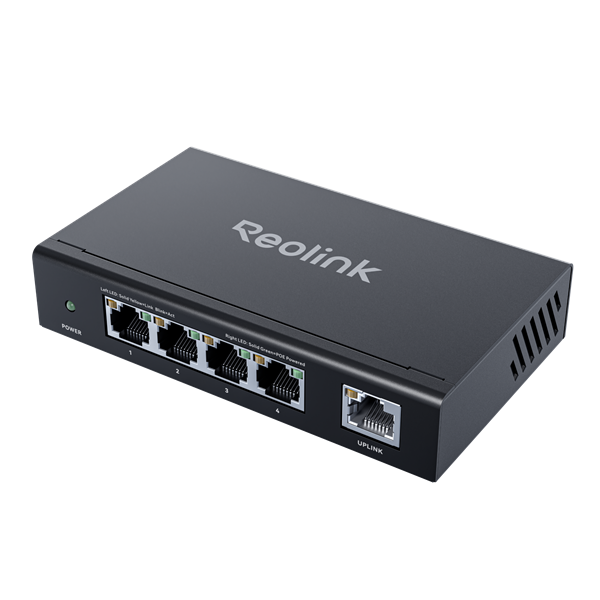 Reolink RLA-PS1E, 5-poorts PoE-switch met 65W output - Afbeelding 2